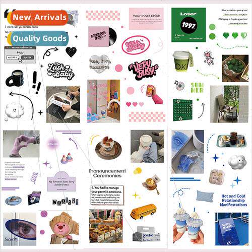 8 ins  dress up stickers series handbook book decoration des