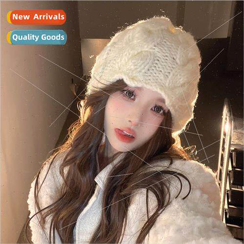 Hat womens fall and winter knitted cap Korean wild warm wool
