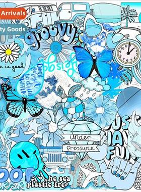 50 new orchid color small fresh graffiti stickers car luggag