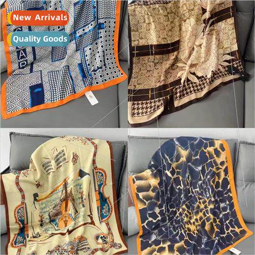 2023 Cotton and linen scarf female fall and winter new fashi