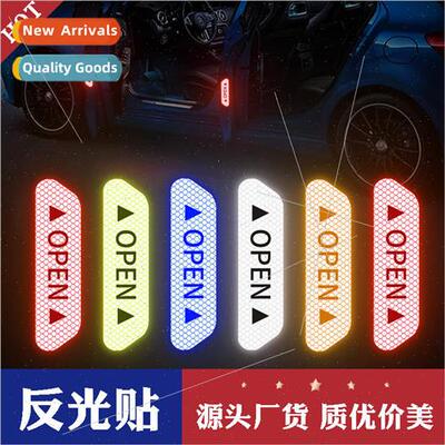 Car open door safety warning stickers bumper stickersopen re
