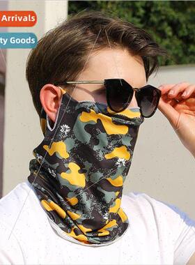 Summer sunscreen ice silk bandana men and women cycling mask