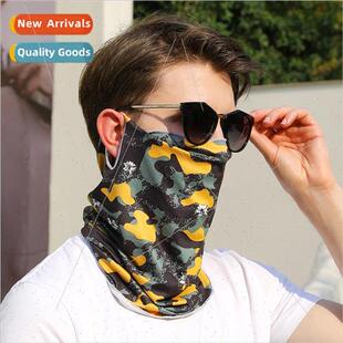 Summer sunscreen ice silk bandana men and women cycling mask