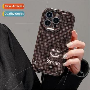 Korea plaid 适用 iPhone English smiley Japan App face and