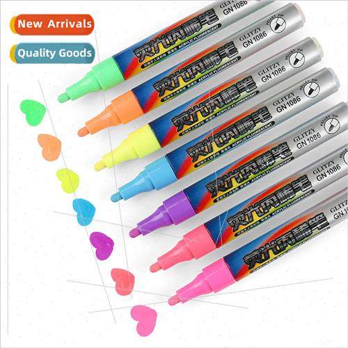 1086-7 Fluorescent Acrylic Markers Colorful Graffiti Paintin图片