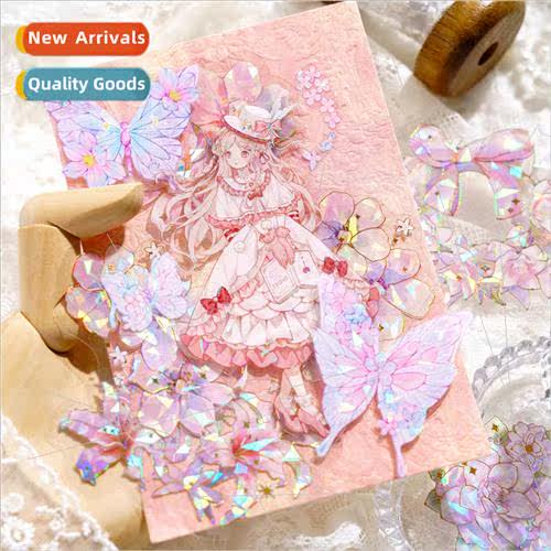 PET Sticker Pack Boundless Flower Spectrum Series ght Vintag