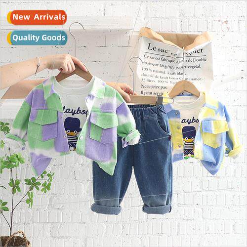 2023 fall new Korean  of the three-piece set of male and fem