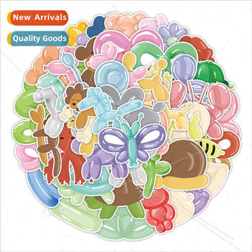50 balloon graffiti stickers computer luggage water cup deco