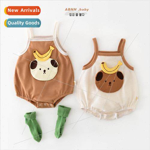 Boys and girls baby sling ass coat summer cartoon bear under