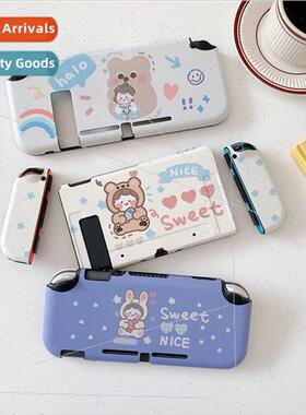 适用 适用 switch cartoon cute protective case ns bear doll l