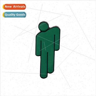 Cartoon Badge Oil Drop Billie Brooch Eilish