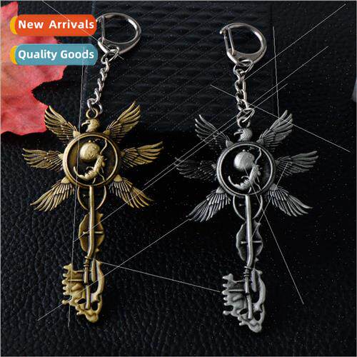 Film and   jewelry Resident Evil gold key chain necklace ret