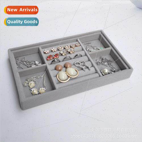 Velvet tray bilateral jewelry box velvet ring earrings earri