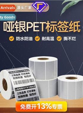 Fixed assets stickers 100 80 60 40 matt silver pet self-adhe