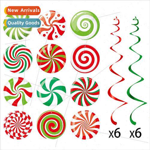 Christmas Party Decoration Spiral Hanging gns New Years Part