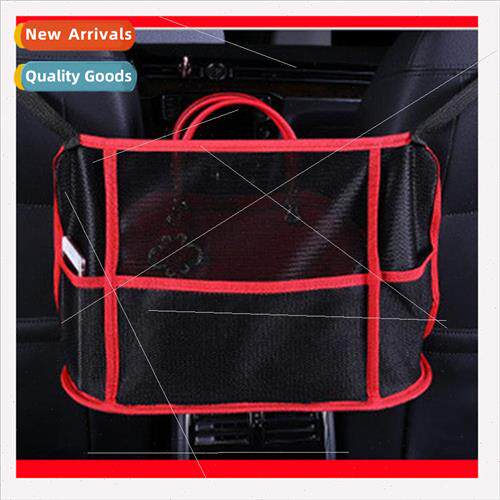 Car inter-seat mesh pocket car organizer mesh bag storage ha