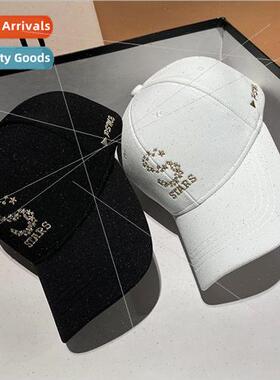 Letter embroidery baseball cap female spring and fall four s