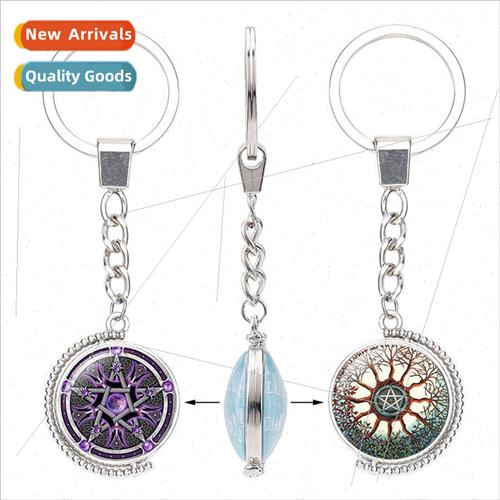 Celtic Triangle Mystic Symbol Double ded Spinning Time Gemst