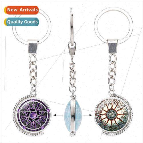 Celtic Triangle Mystic Symbol Double ded Spinning Time Gemst