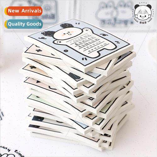 Milk white rabbit series sticky notes cartoon cute fresh sim