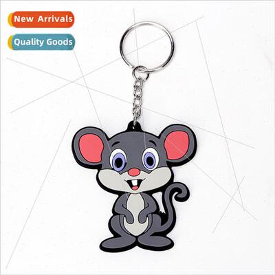Zodiac mouse PVC cartoon keychain luggage cute bag small pen