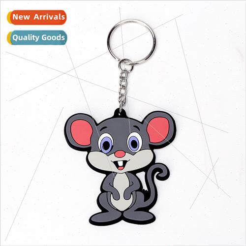 Zodiac mouse PVC cartoon keychain luggage cute bag small pen
