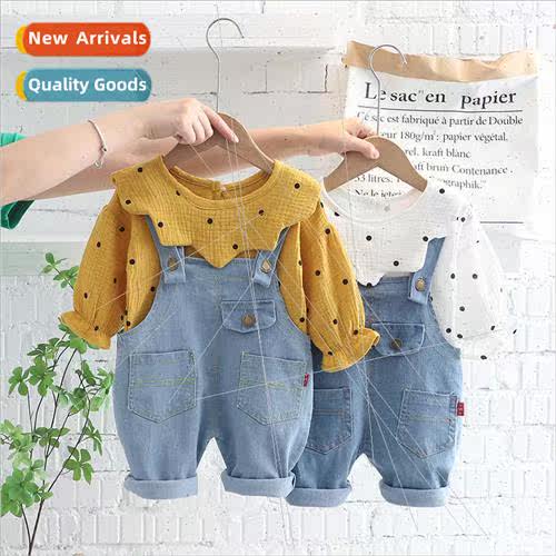 2023 fall new girls triangle collar full print round neck lo