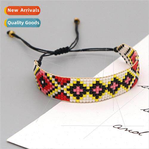 mple creative bracelet rice bead weaving bohemian ethnic  ge