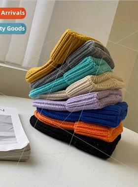New Korea knitted cap female fall and winter warm ear protec