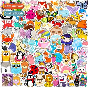 100 small size 4cm American small animal stickers cartoon cu