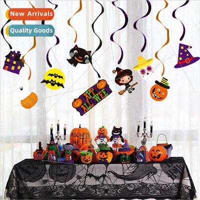 Halloween decoration atmosphere vampire pumpkin witch skelet