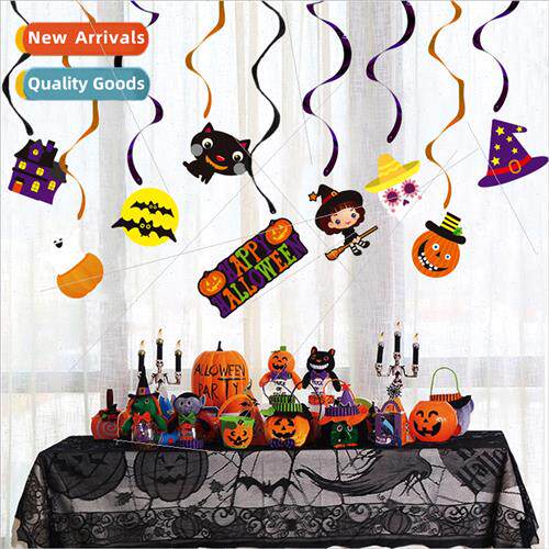 Halloween decoration atmosphere vampire pumpkin witch skelet