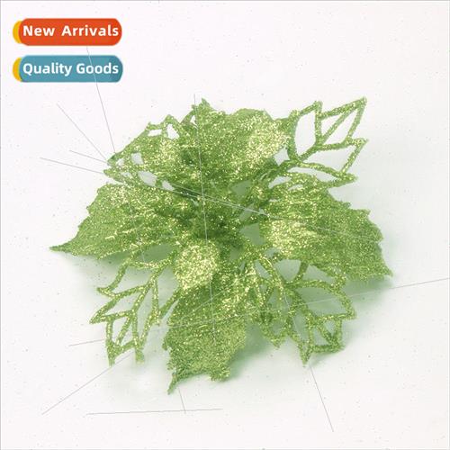 2023 new sprinkle powder hollow Christmas flowers Christmas