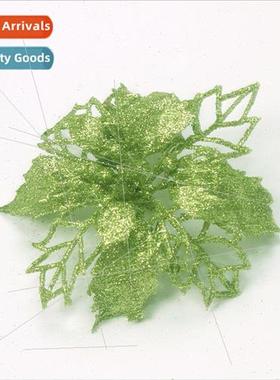 2023 new sprinkle powder hollow Christmas flowers Christmas