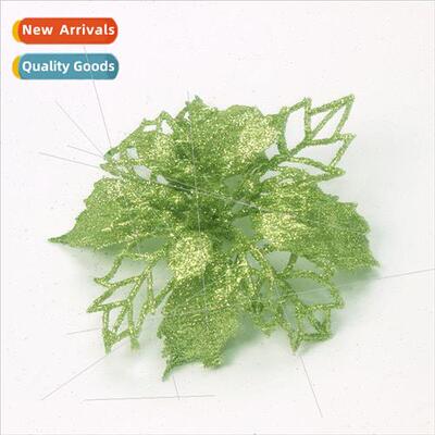 2023 new sprinkle powder hollow Christmas flowers Christmas