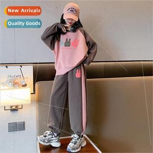 fall 2023 new Girls childrens suit 适用eign spring sweater