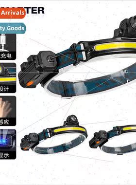 New LED mini multi-function waving sensor head mounted light