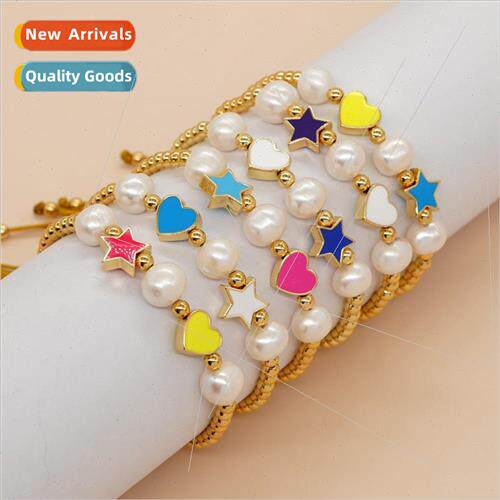 ght xury Ethnic Style Pearls Love Glass Eyes Gold Non Fading