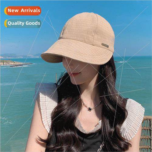 2023  Koreas new spring and autumn hat female solid color hu