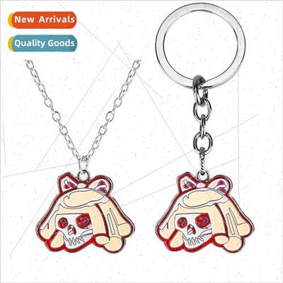 Cyberpunk 2077 keychain game around the skull pendant neckla