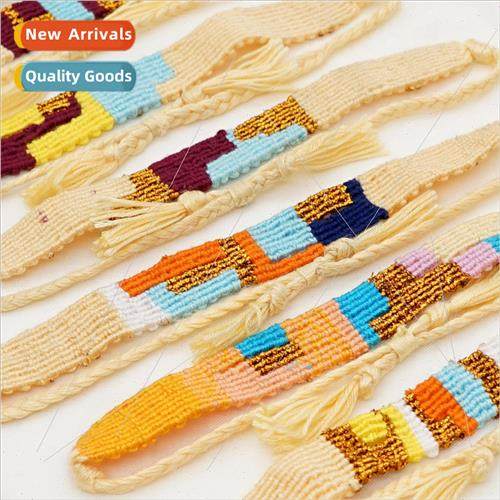 ins bohemian colorful ethnic  literary elastic hand rope han