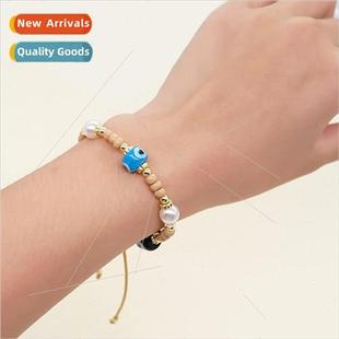 pearl rice beads Personalized colors beach three cylind INS