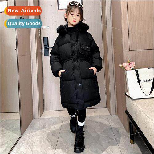 Girls cotton suit winter 2023 new childrens 适用eign- Korean