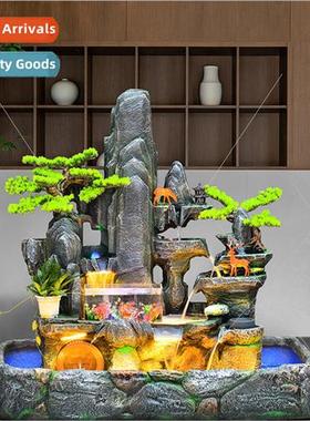 Large rockery fish pond water fountain floor ornaments villa