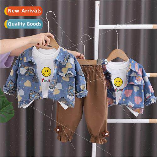 Cute children 2023 female baby fall section childrens round