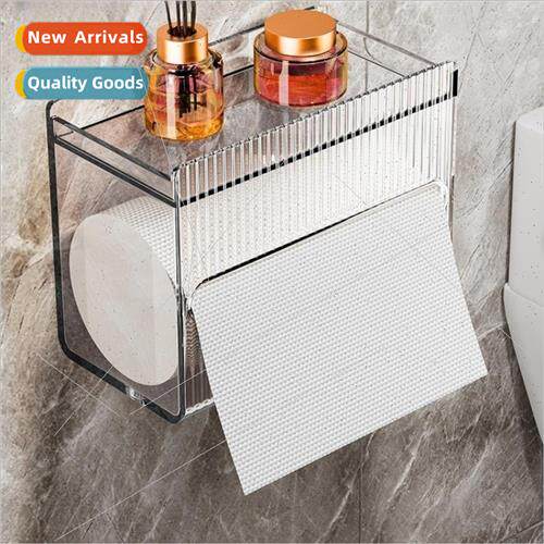 Multi-functional wall-mounted waterproof paper towel box toi