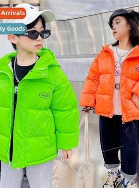 Childrens childrens down jacket girls 2021 new boys wash-fre