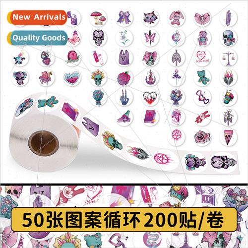 200 stickers gothic wind scroll stickers cartoon children se