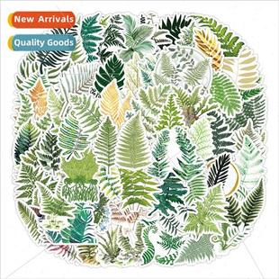 not 适用est wind chime fern 100 doodle fresh leaves stickers