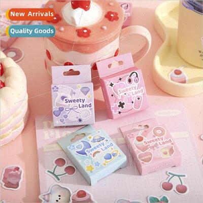 Shaped boxed stickers Fudge Land series Cute cartoon seal st